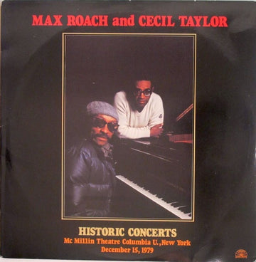 Max Roach And Cecil Taylor : Historic Concerts (2xLP, Album, Gat)