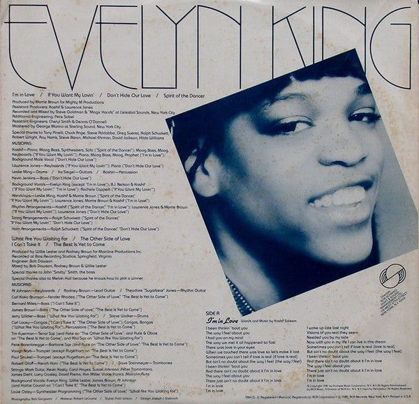 Evelyn King : I'm In Love (LP, Album, Ind)