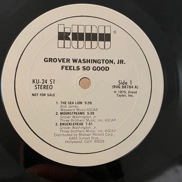 Grover Washington, Jr. : Feels So Good (LP, Album, Promo)