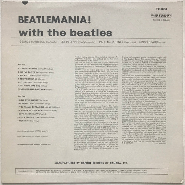 The Beatles : Beatlemania! With The Beatles (LP, Album, Mono, Rai)