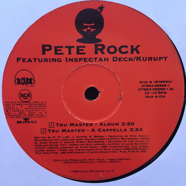 Pete Rock With Inspectah Deck & Kurupt : Tru Master (12")