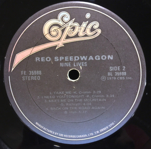REO Speedwagon : Nine Lives (LP, Album)