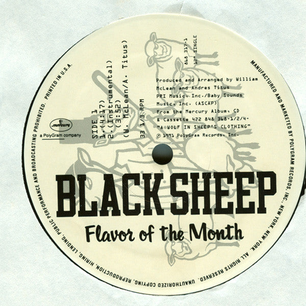 Black Sheep : Flavor Of The Month (12", Single)