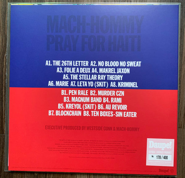 Mach-Hommy : Pray For Haiti (LP, Album, Ltd, Num, Pin)