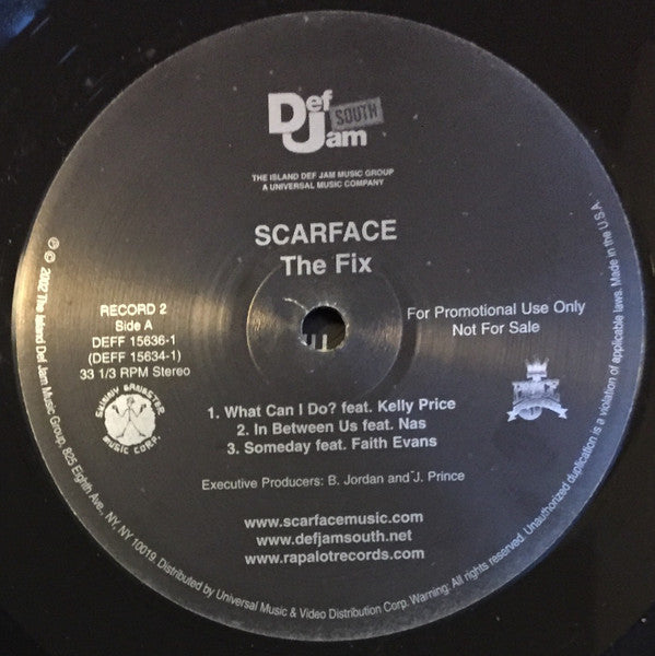 Scarface (3) : The Fix (2xLP, Album, Promo, Cle)