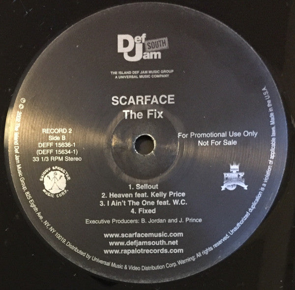 Scarface (3) : The Fix (2xLP, Album, Promo, Cle)