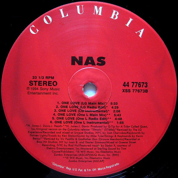 Nas : One Love (12")