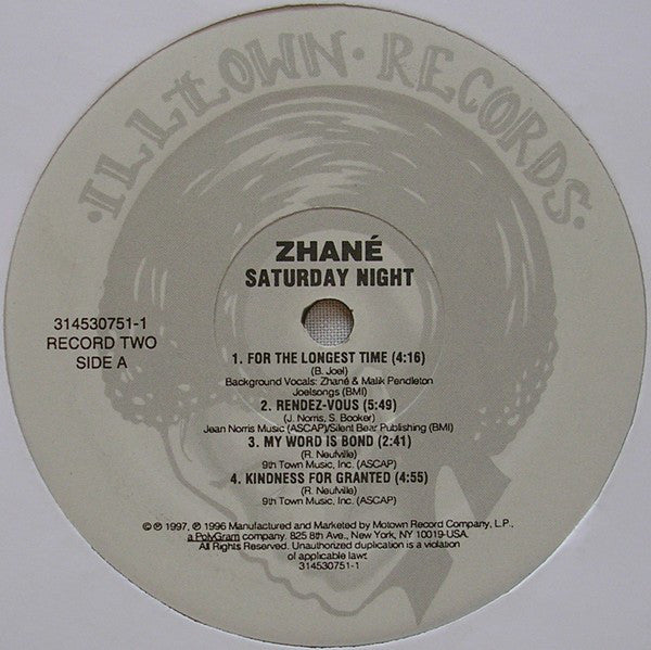 Zhané : Saturday Night (2xLP, Album)
