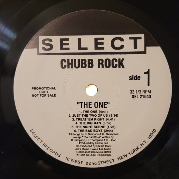 Chubb Rock : The One (LP, Album)
