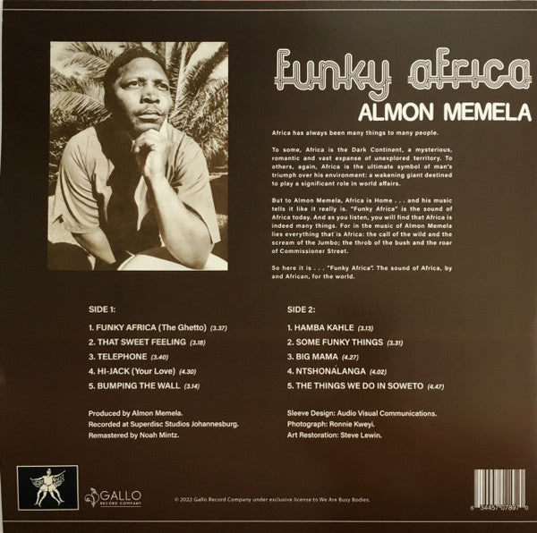 Almon Memela : Funky Africa (LP, Album, RE, RM)