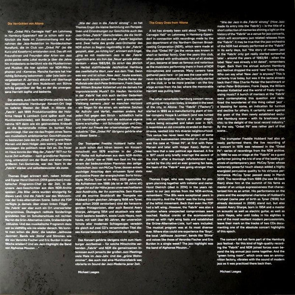 McCoy Tyner / Freddie Hubbard Quartet : Live At Fabrik Hamburg 1986 (3xLP, Album, 180)