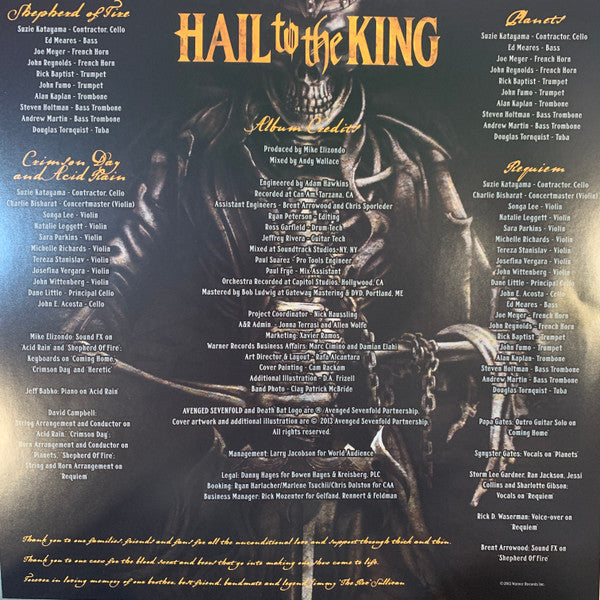 Avenged Sevenfold : Hail To The King (2xLP, Album, RE)