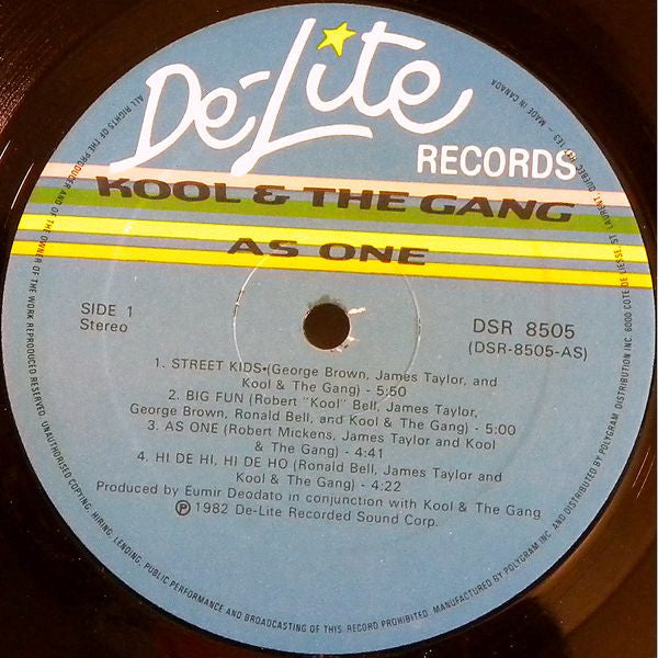 Kool & The Gang : As One (LP, Album)