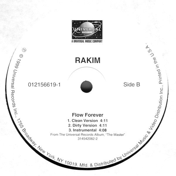 Rakim : When I B On Tha Mic / Flow Forever (12")