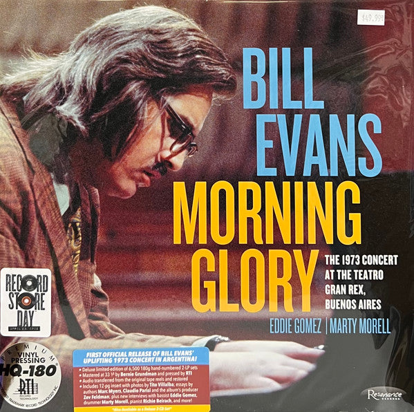 Bill Evans : Morning Glory: The 1973 Concert At The Teatro Gran Rex, Buenos Aires (2xLP, RSD, Dlx, Ltd, Num, 180)