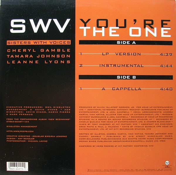 SWV : You're The One (12")