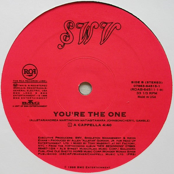 SWV : You're The One (12")
