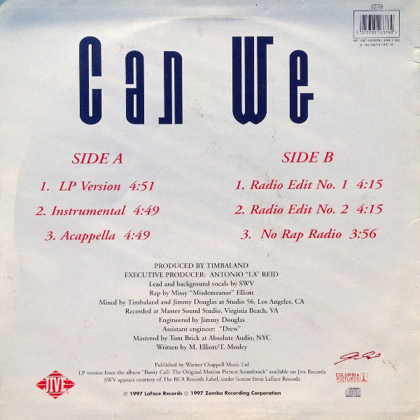 SWV : Can We (12")