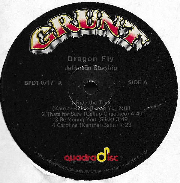 Jefferson Starship : Dragon Fly (LP, Album, Quad)