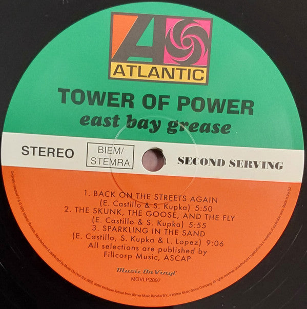 Tower Of Power : East Bay Grease (LP, Album, RE, 180)
