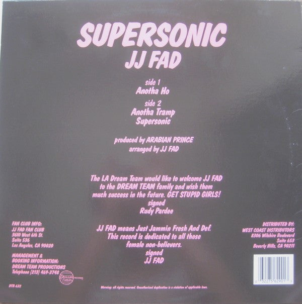 J.J. Fad : Supersonic (12", RE)
