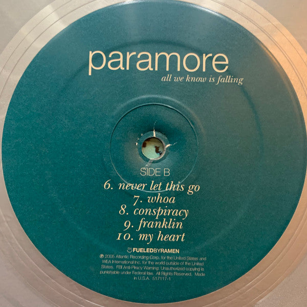 Paramore : All We Know Is Falling (LP, Album, RE, Sil)