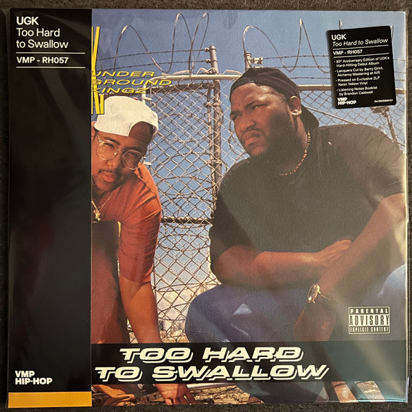 UGK : Too Hard to Swallow (2xLP, Album, Club, RE, RM, Yel)
