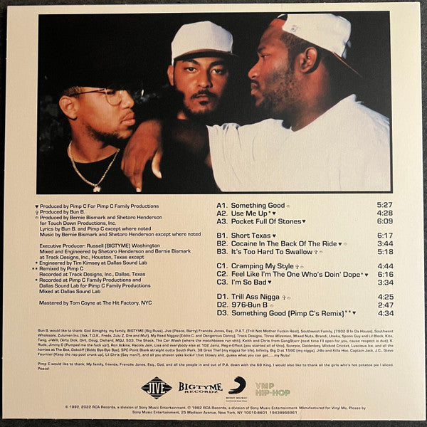 UGK : Too Hard to Swallow (2xLP, Album, Club, RE, RM, Yel)
