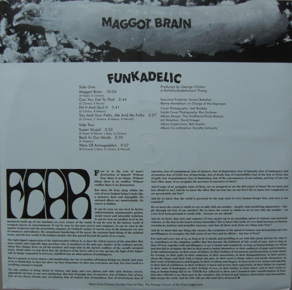 Funkadelic : Maggot Brain (LP, Album, RE)