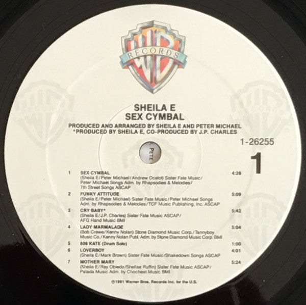 Sheila E. : Sex Cymbal (LP, Album, Spe)