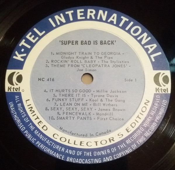 Various : Super Bad Is Back (LP, Comp, Ltd)