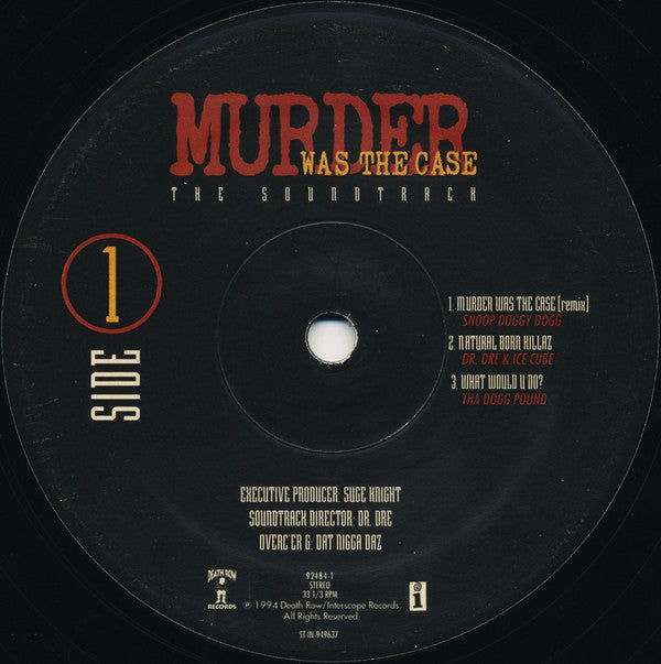 Various : Murder Was The Case (The Soundtrack) (2xLP, Album)