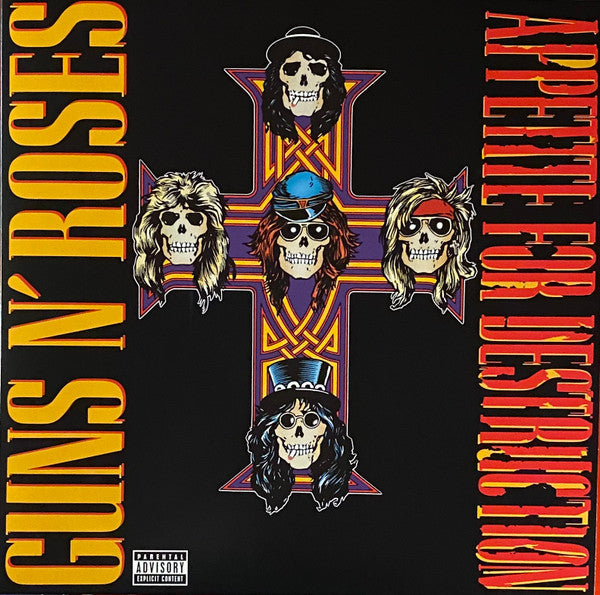 Guns N' Roses : Appetite For Destruction (LP, Album, RE)