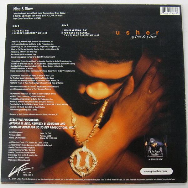 Usher : Nice & Slow (The Remixes) (12")