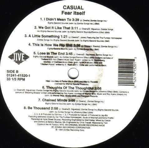 Casual : Fear Itself (LP, Album)
