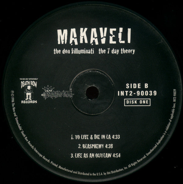 Makaveli : The Don Killuminati (The 7 Day Theory) (2xLP, Album)