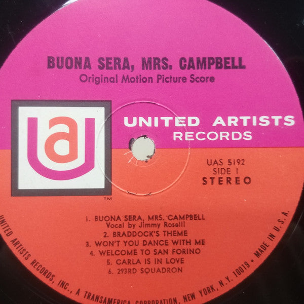 Riz Ortolani : Buona Sera, Mrs. Campbell (Original Motion Picture Score) (LP, Album)