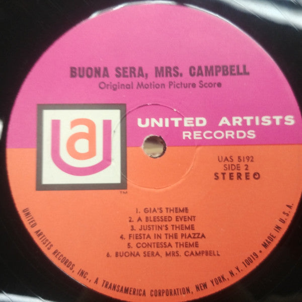 Riz Ortolani : Buona Sera, Mrs. Campbell (Original Motion Picture Score) (LP, Album)