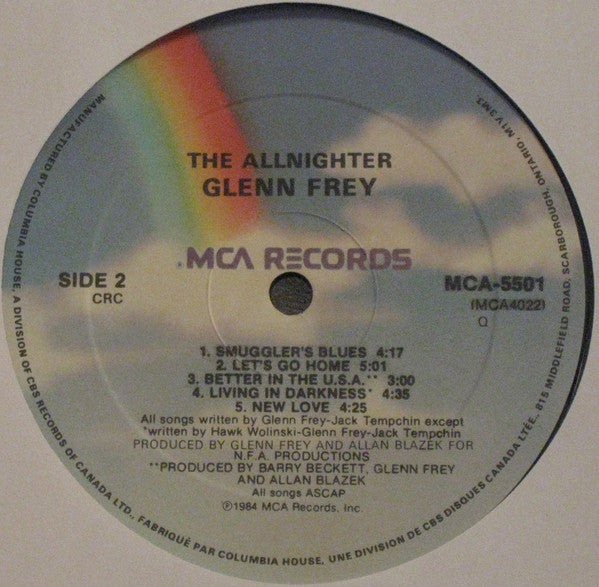 Glenn Frey : The Allnighter (LP, Album, Club)