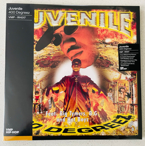 Juvenile (2) : 400 Degreez (2xLP, Album, Club, RE, RP, Yel)
