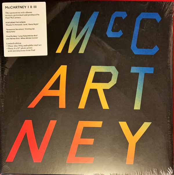 Paul McCartney : McCartney I II III (LP, Album, RE + LP, Album, RE + LP, Album, RE + Bo)