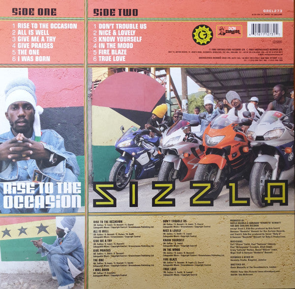 Sizzla : Rise To The Occasion (LP, Album)