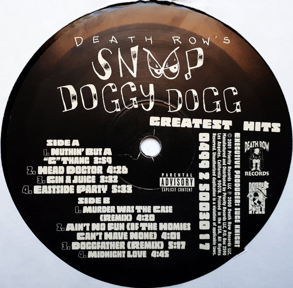 Snoop Doggy Dogg* : Death Row's Snoop Doggy Dogg Greatest Hits (2xLP, Comp)
