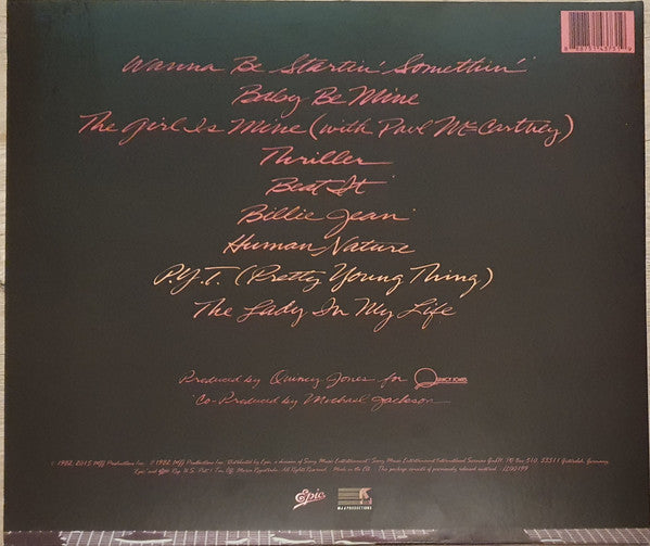 Michael Jackson : Thriller (LP, Album, RP, Gat)