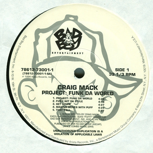 Craig Mack : Project: Funk Da World (LP, Album)