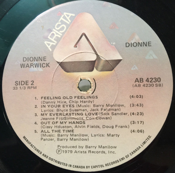Dionne Warwick : Dionne (LP, Album)