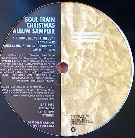 Various : Soul Train Christmas Starfest Album Sampler (12", Promo, Red)