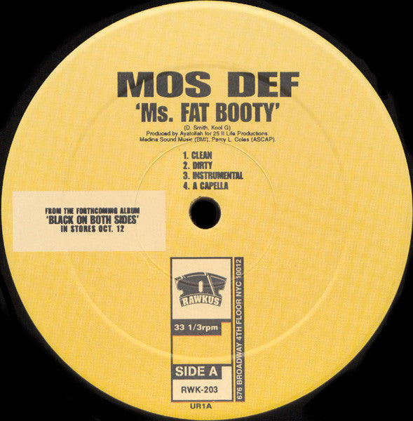 Mos Def : Ms. Fat Booty / Mathematics (12")