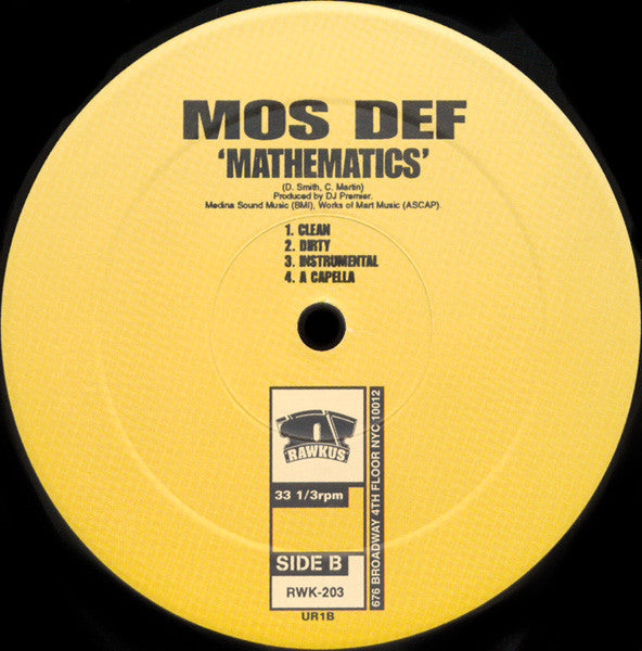 Mos Def : Ms. Fat Booty / Mathematics (12")