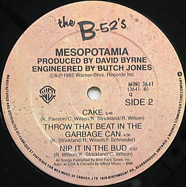 The B-52's : Mesopotamia (12", MiniAlbum)